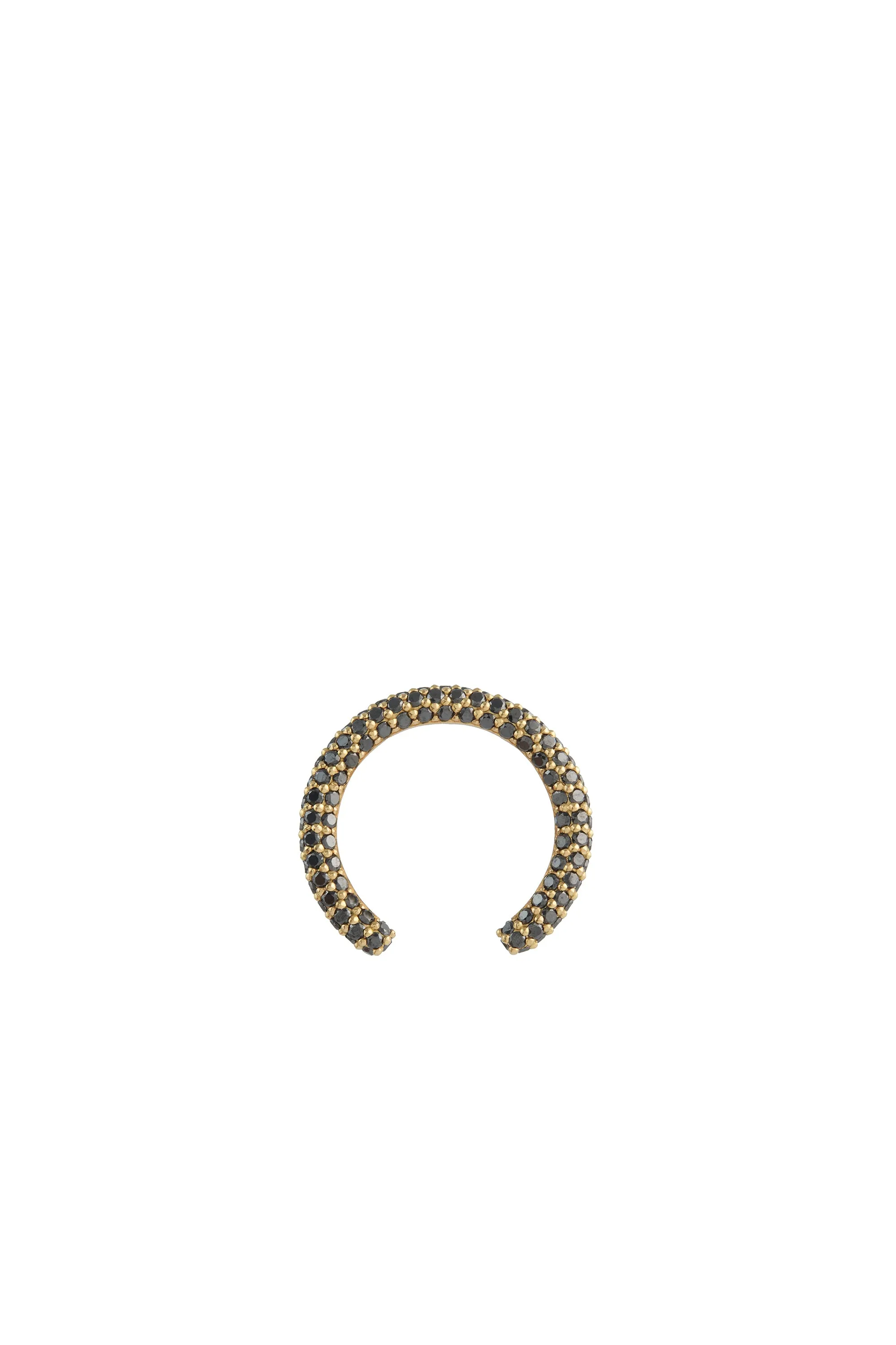 Tatot Pave Ring in 18K Yellow Gold & Black Diamonds sold by Gabriela Hearst product image thumbnail 4