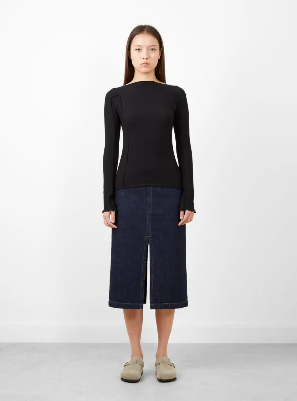Omato Long Sleeve T-Shirt Black sold by Garbstore
