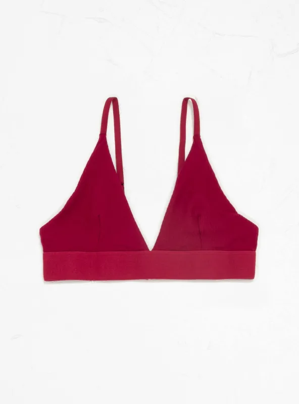 Triangle Bra Burned Red sold by Garbstore
