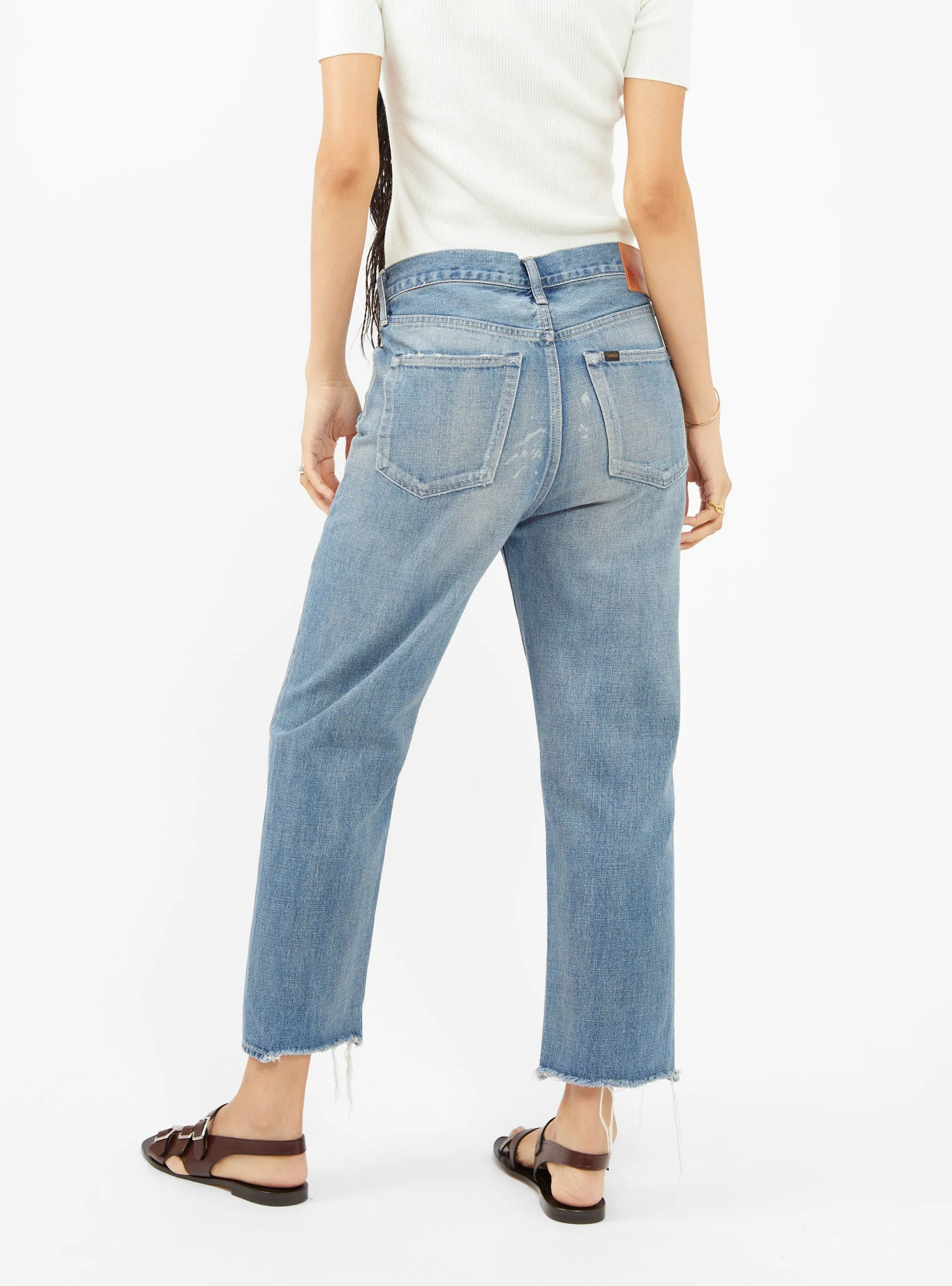 Wide Tapered Selvedge Jeans Blue sold by Garbstore product image thumbnail 4