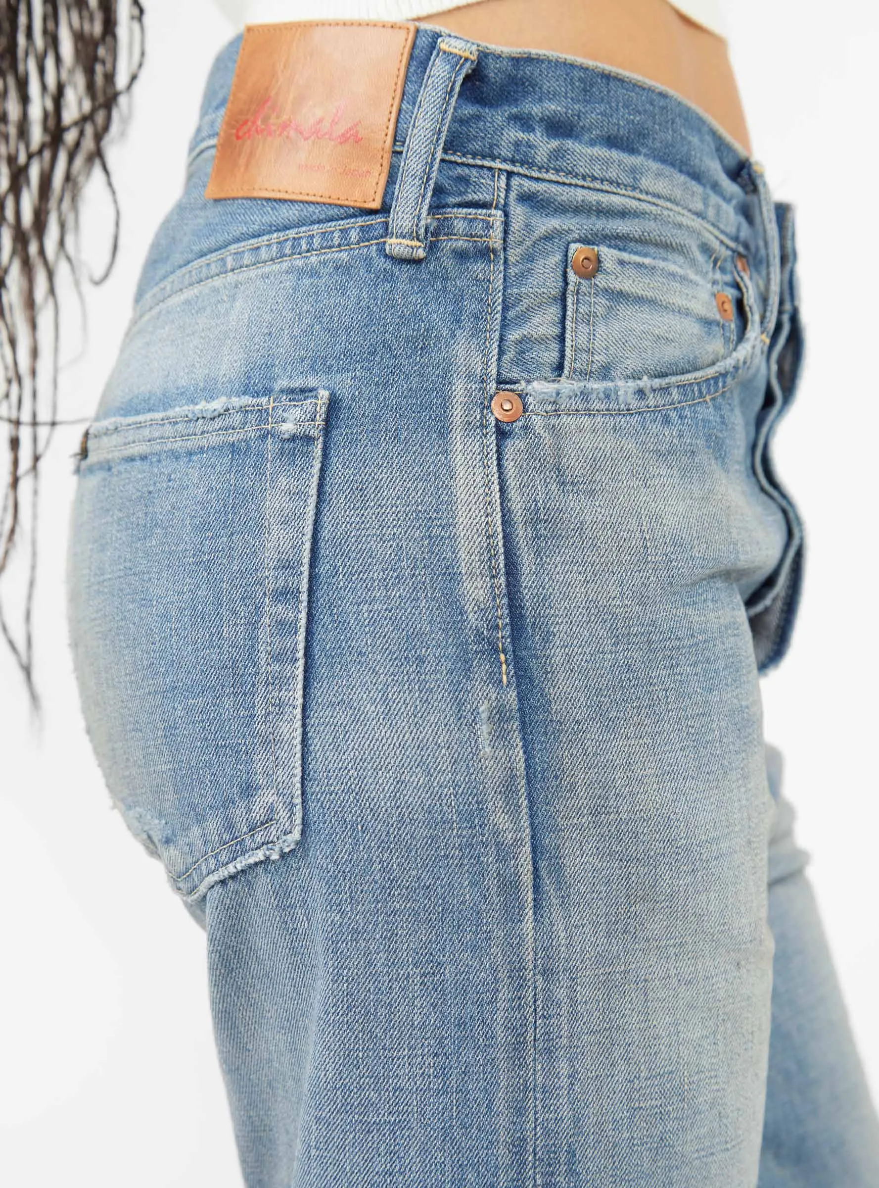 Wide Tapered Selvedge Jeans Blue sold by Garbstore product image thumbnail 3