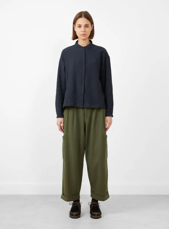 Marianne Long Sleeve Shirt Navy sold by Garbstore