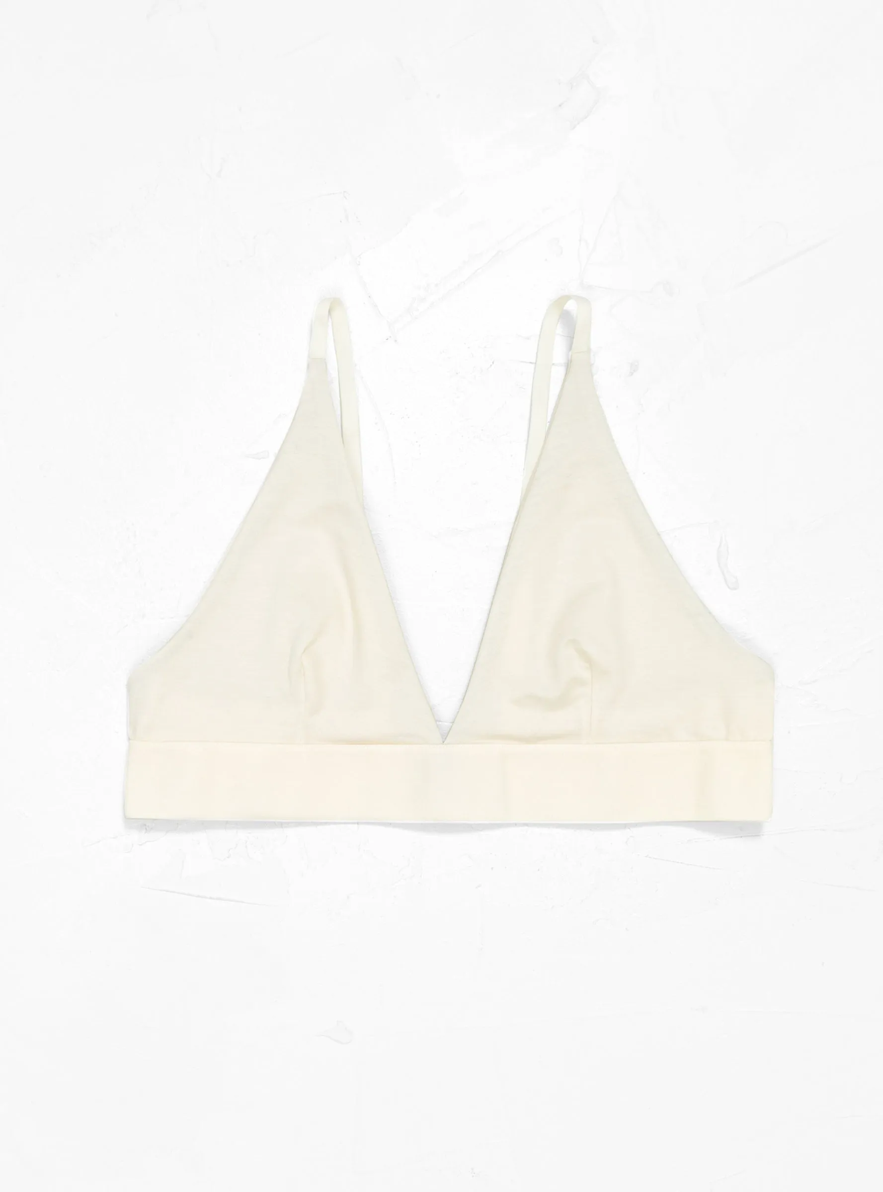 Triangle Bra Undyed sold by Garbstore