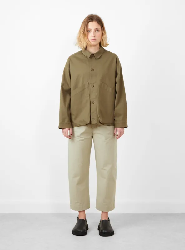 Signature Pocket Panel Shirt Jacket Kelp made by 7115 by Szeki