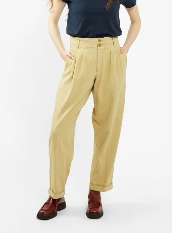 Keaton Trousers Sand sold by Garbstore