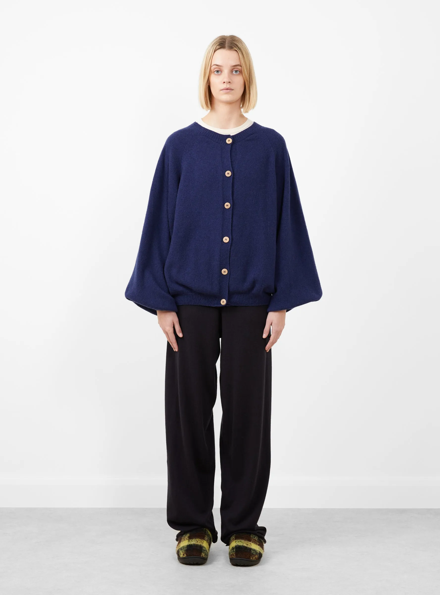 Soar Cardigan Fortunale Blue sold by Garbstore