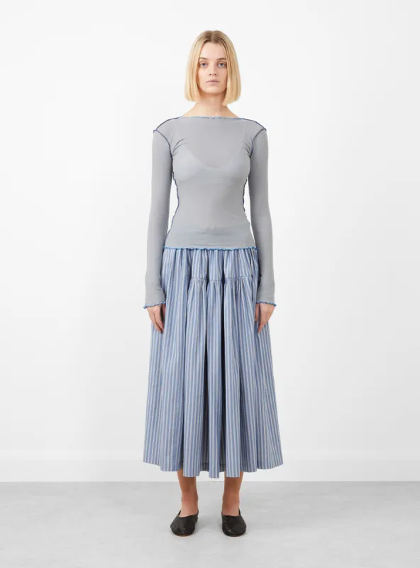 Vein Long Sleeve Tee Bow Blue sold by Garbstore