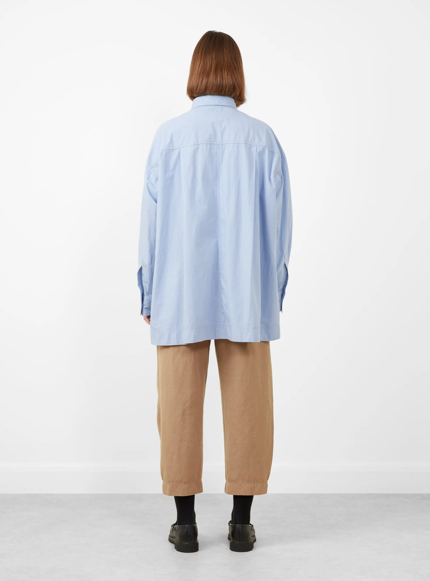 Aldea Oversized Button Down Oxford Blue sold by Garbstore product image thumbnail 3