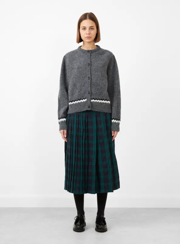 Atomic Zig Zag Cardigan Grey sold by Garbstore