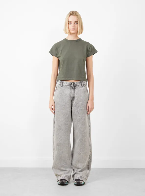 Hi'Aka Shortsleeve T-Shirt Pigment Dye Grape Leaf sold by Garbstore