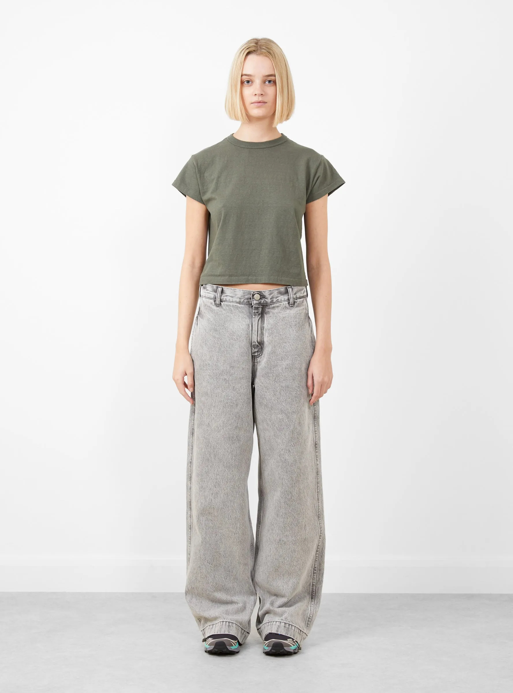 Hi'Aka Shortsleeve T-Shirt Pigment Dye Grape Leaf sold by Garbstore