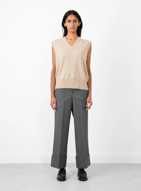 No.243 Spencer Vest Eggshell sold by Garbstore