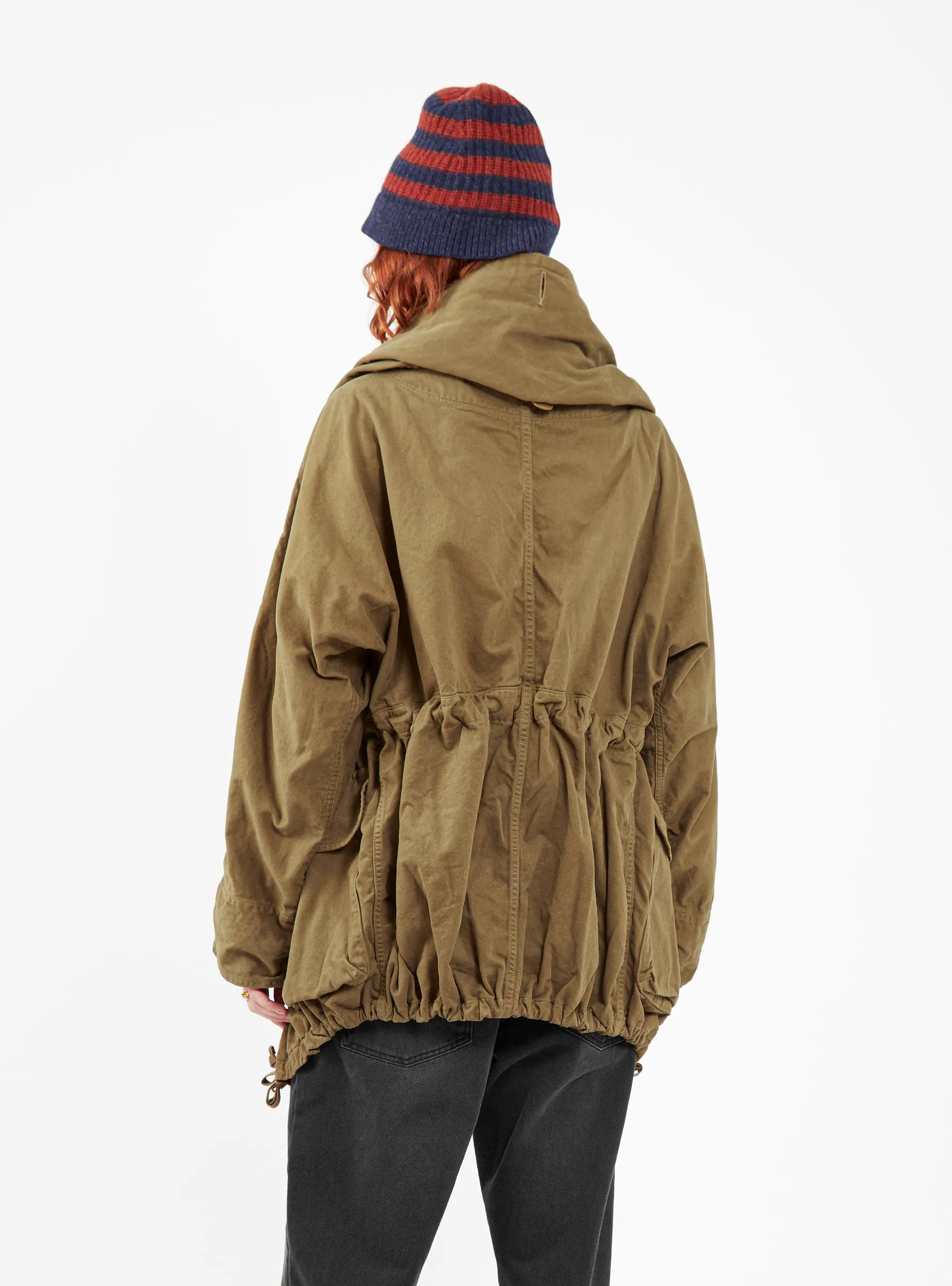 Katsuragi Cotton Coat Khaki sold by Garbstore product image thumbnail 4