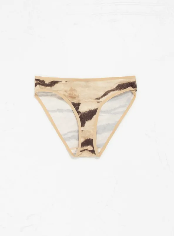 Bell Pants Beige & Brown Tiger Print sold by Garbstore