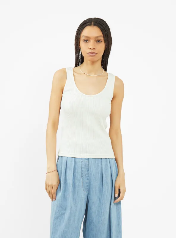 Ribbed Vest Ecru sold by Garbstore
