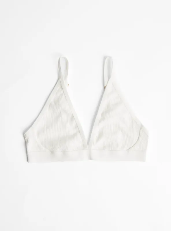 Carrie Soft Cup Bra Natural White sold by Garbstore