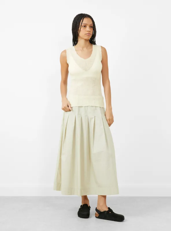 Bryndis Knit Vest Off-White made by Garbstore