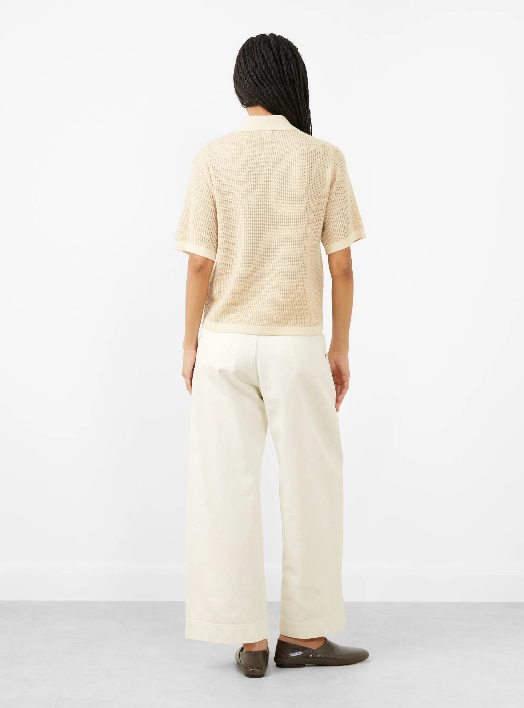 David Knit Top Ecru sold by Garbstore product image thumbnail 3