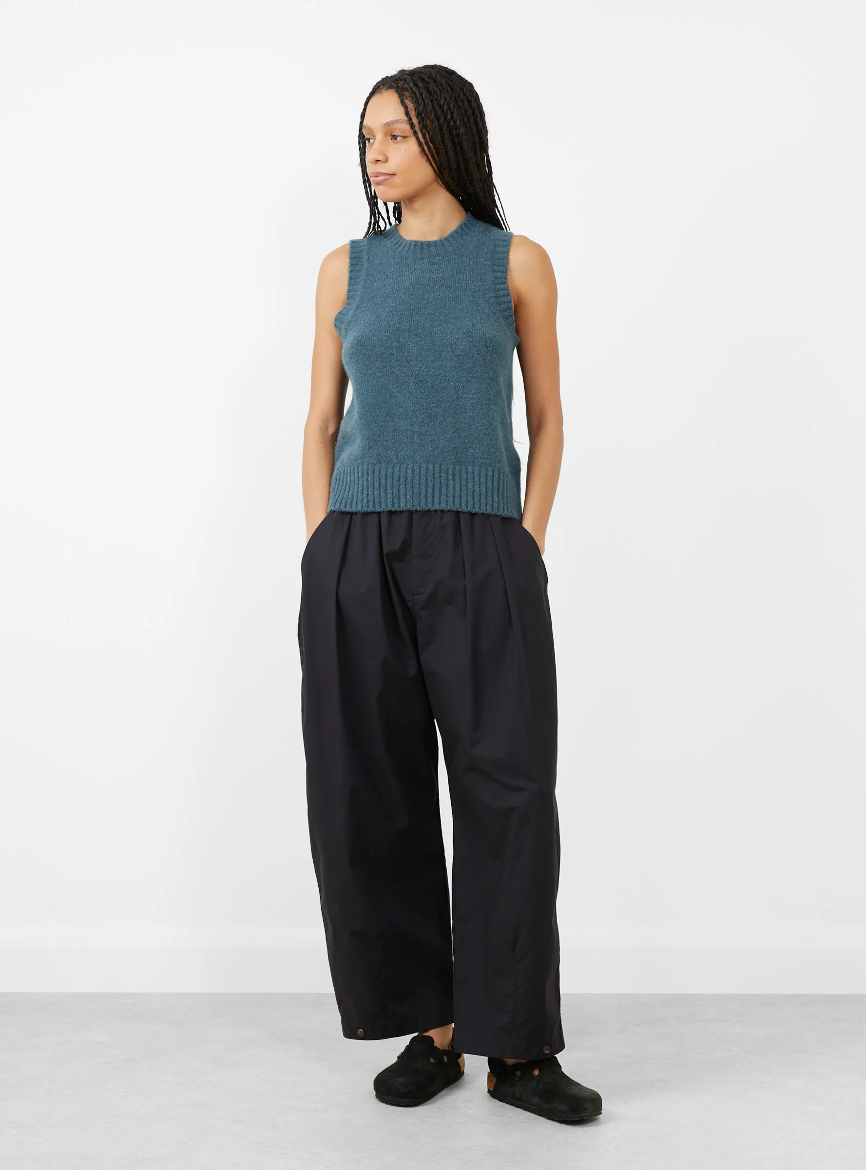 Namaste Knit Vest Emeraude sold by Garbstore