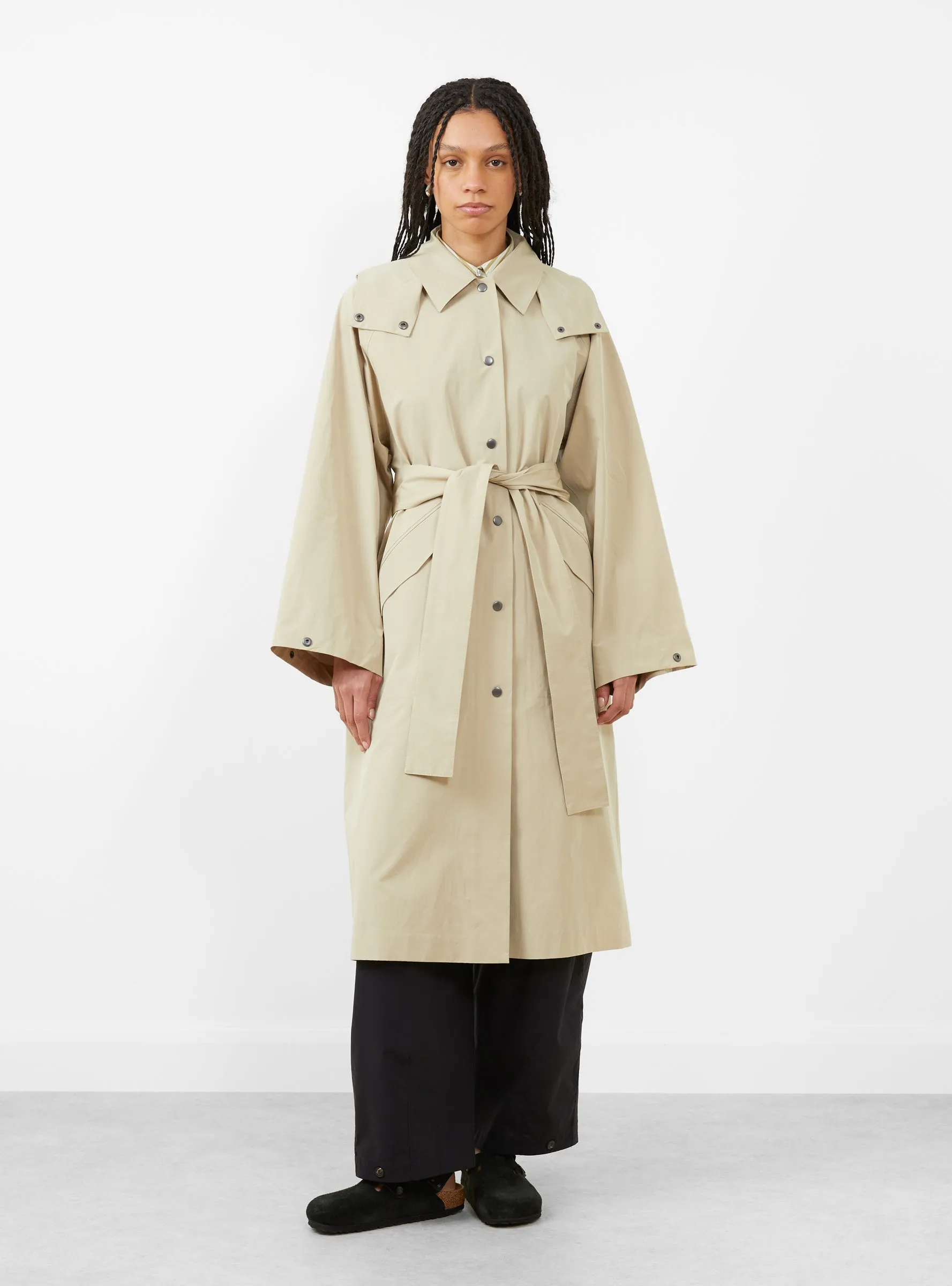 Dustin Coat Beige sold by Garbstore