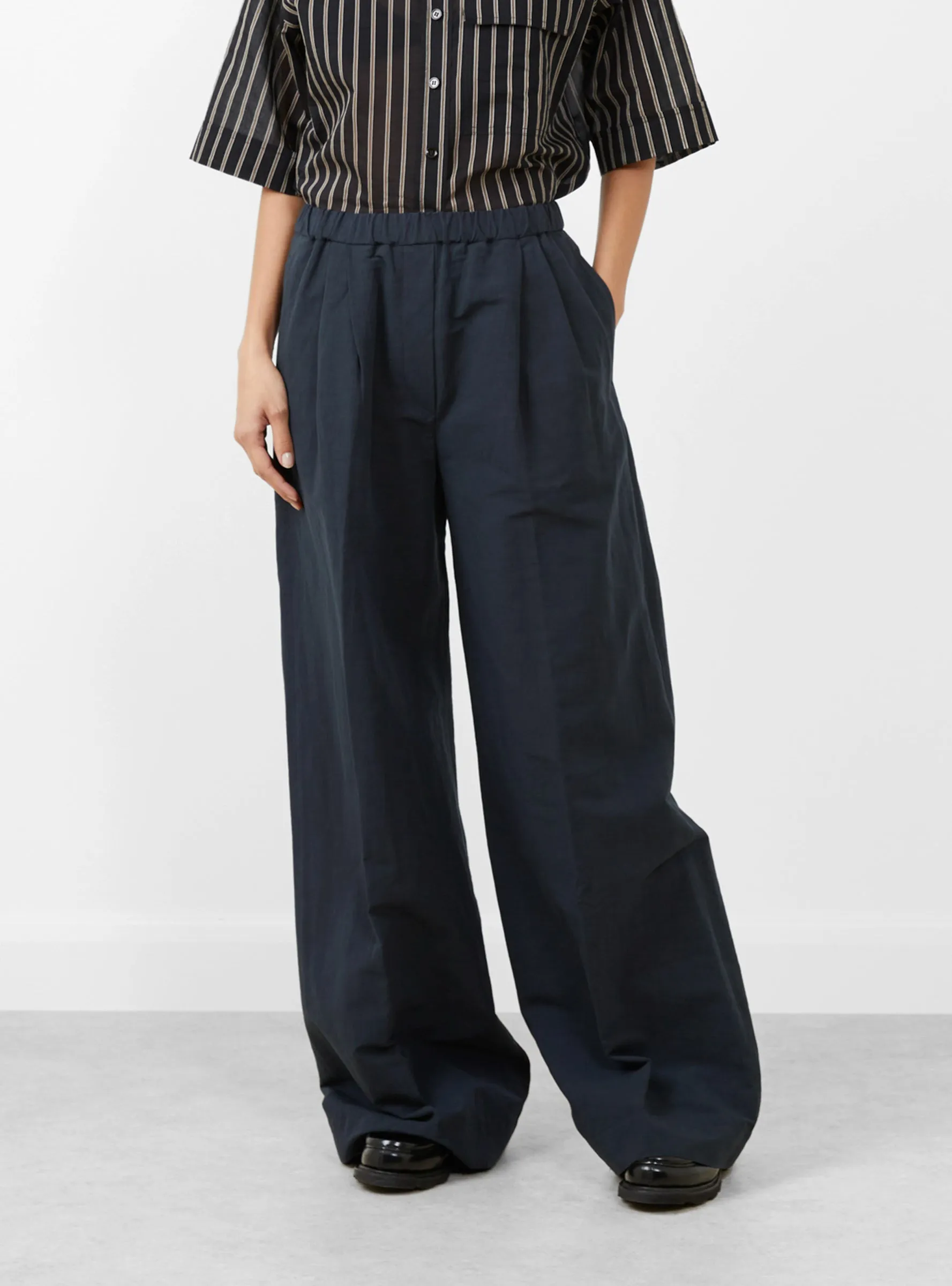 Prelah Trousers Navy sold by Garbstore product image thumbnail 5