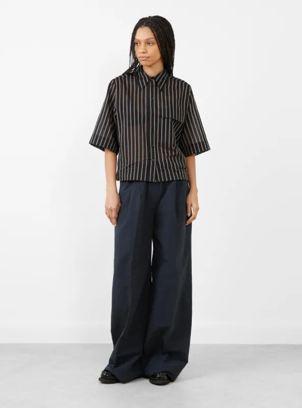 Tumelah Shirt Black Stripe sold by Garbstore