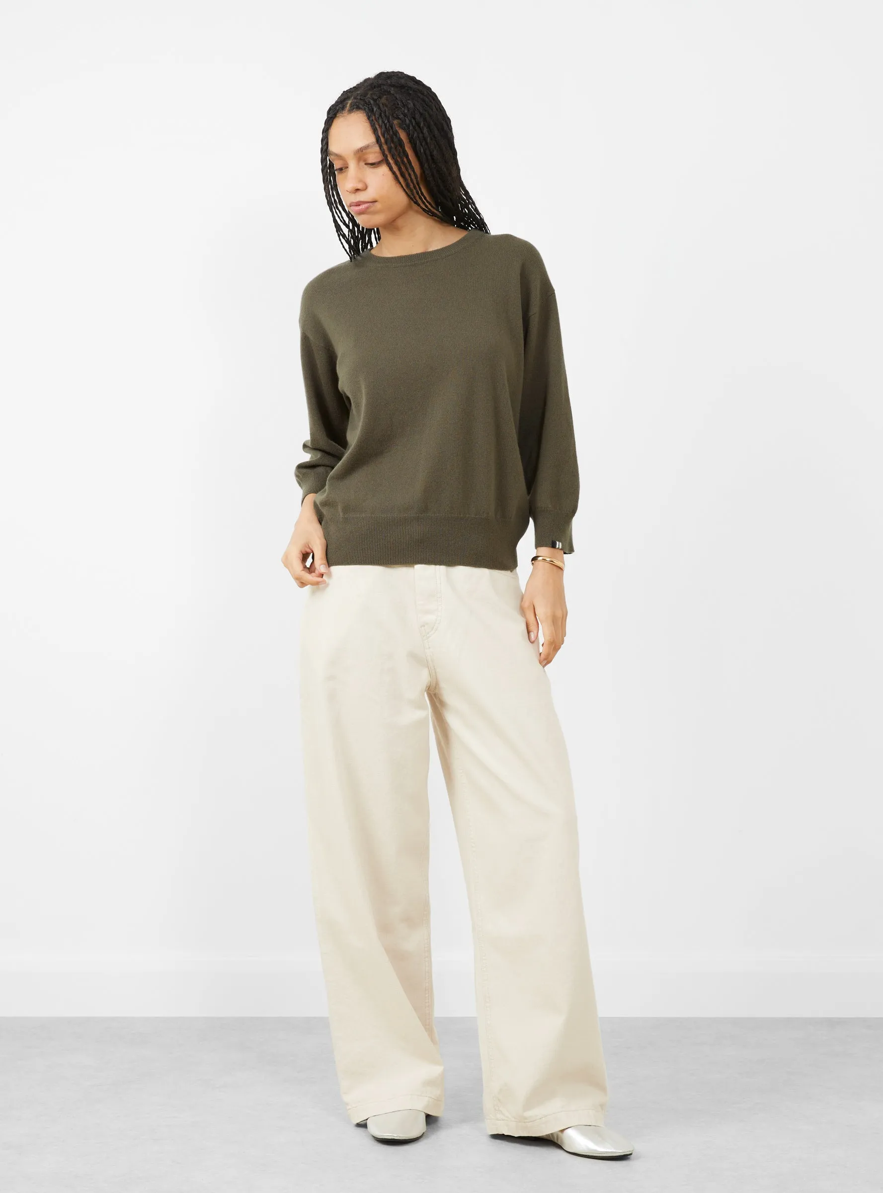 N°398 Jewel Knit Jumper Army sold by Garbstore