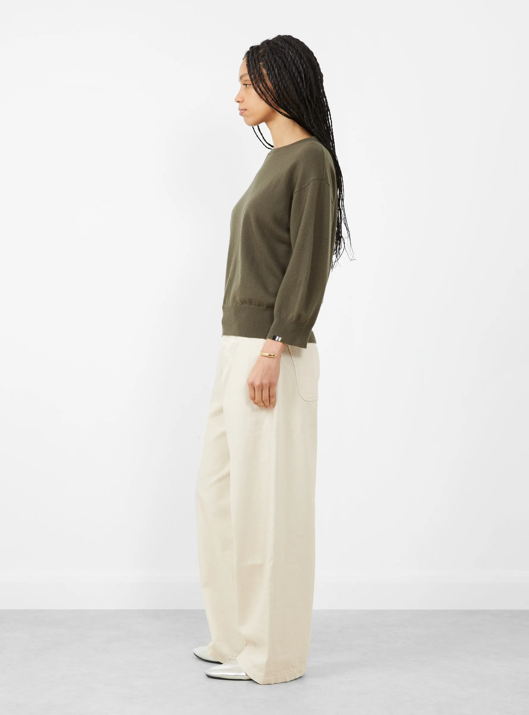 N°398 Jewel Knit Jumper Army sold by Garbstore product image thumbnail 3