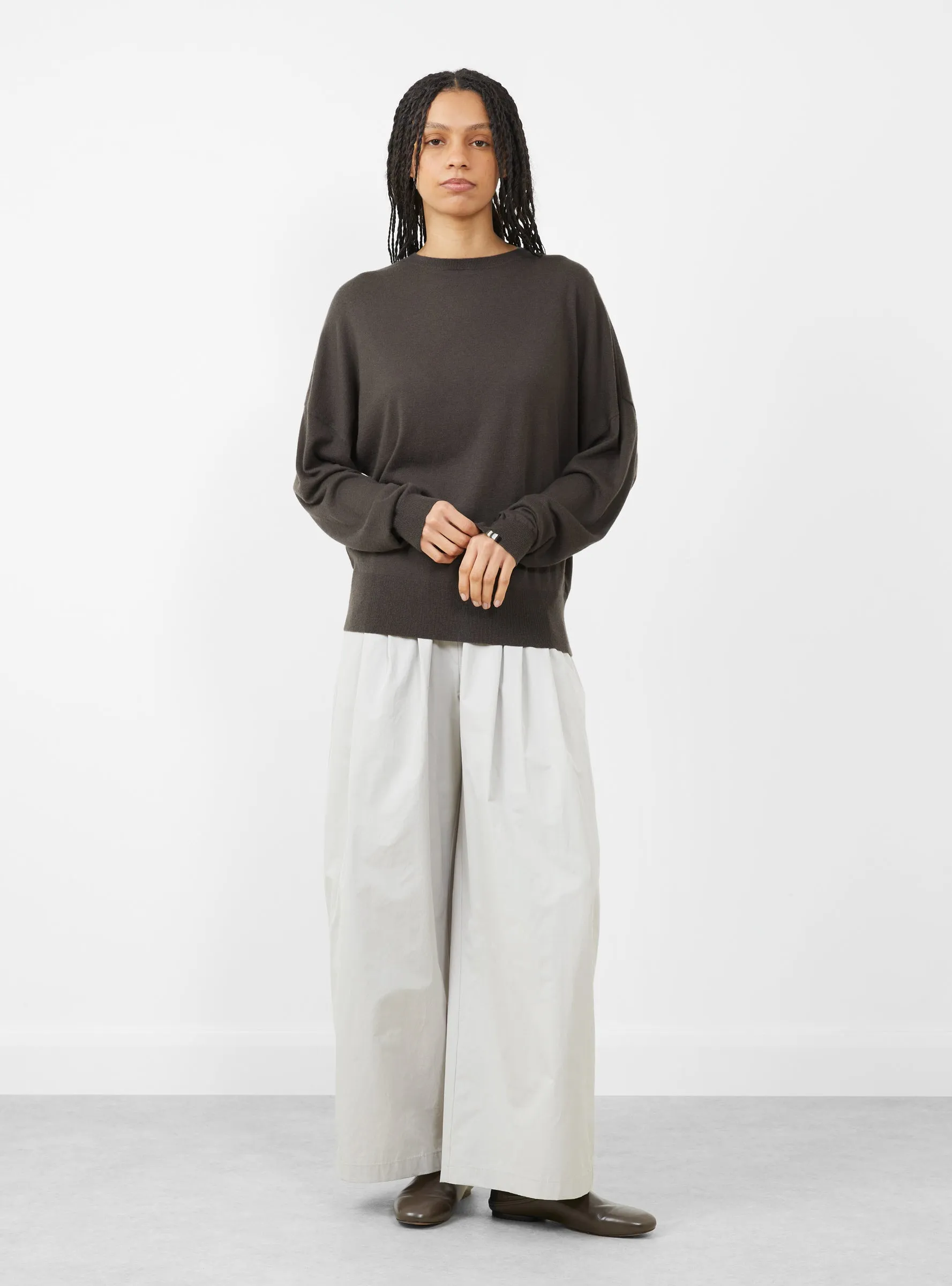 N°418 Luxa Knit Jumper Mud sold by Garbstore
