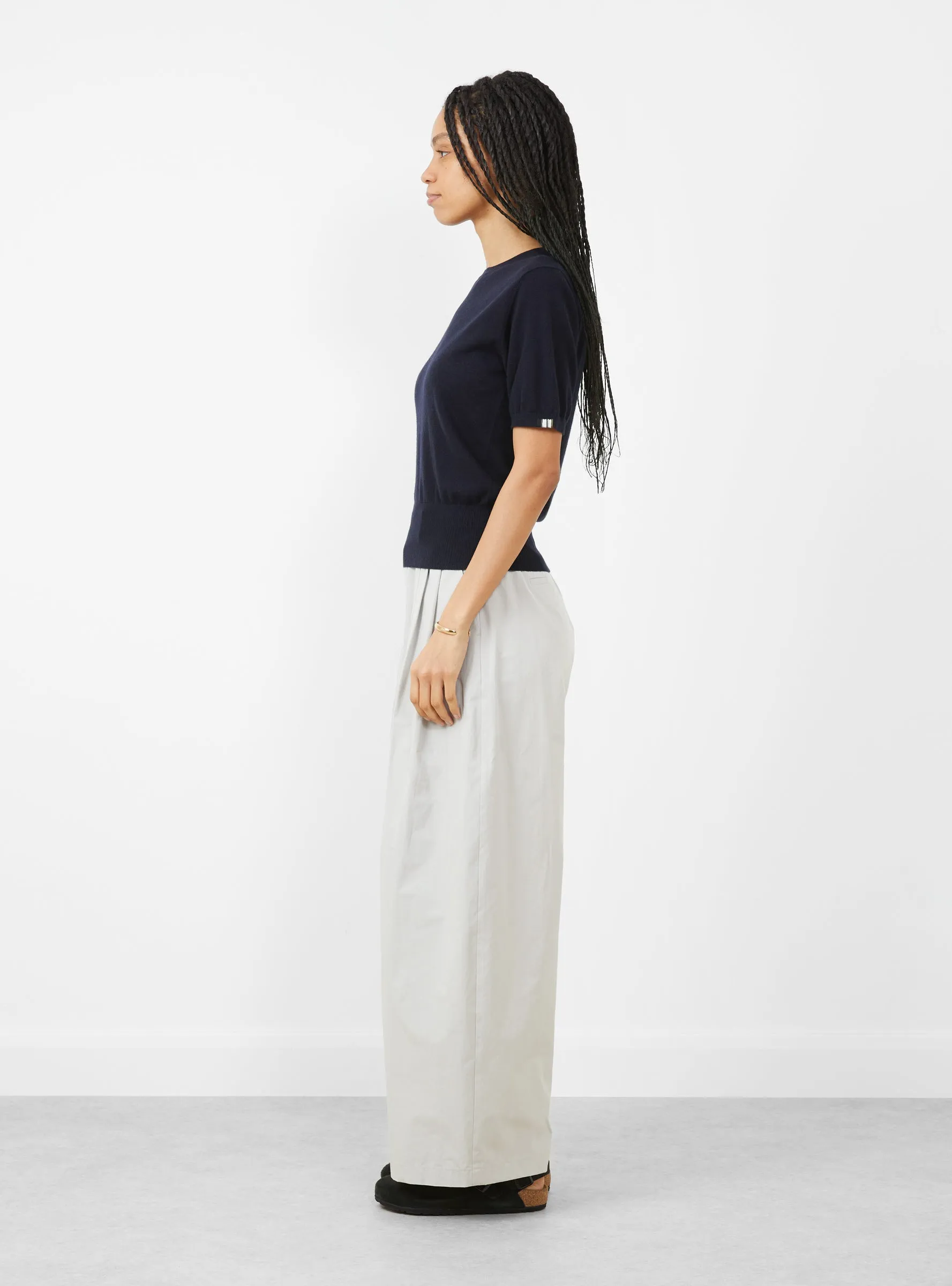 N°416 Noor Short Sleeve Knit Navy sold by Garbstore product image thumbnail 3