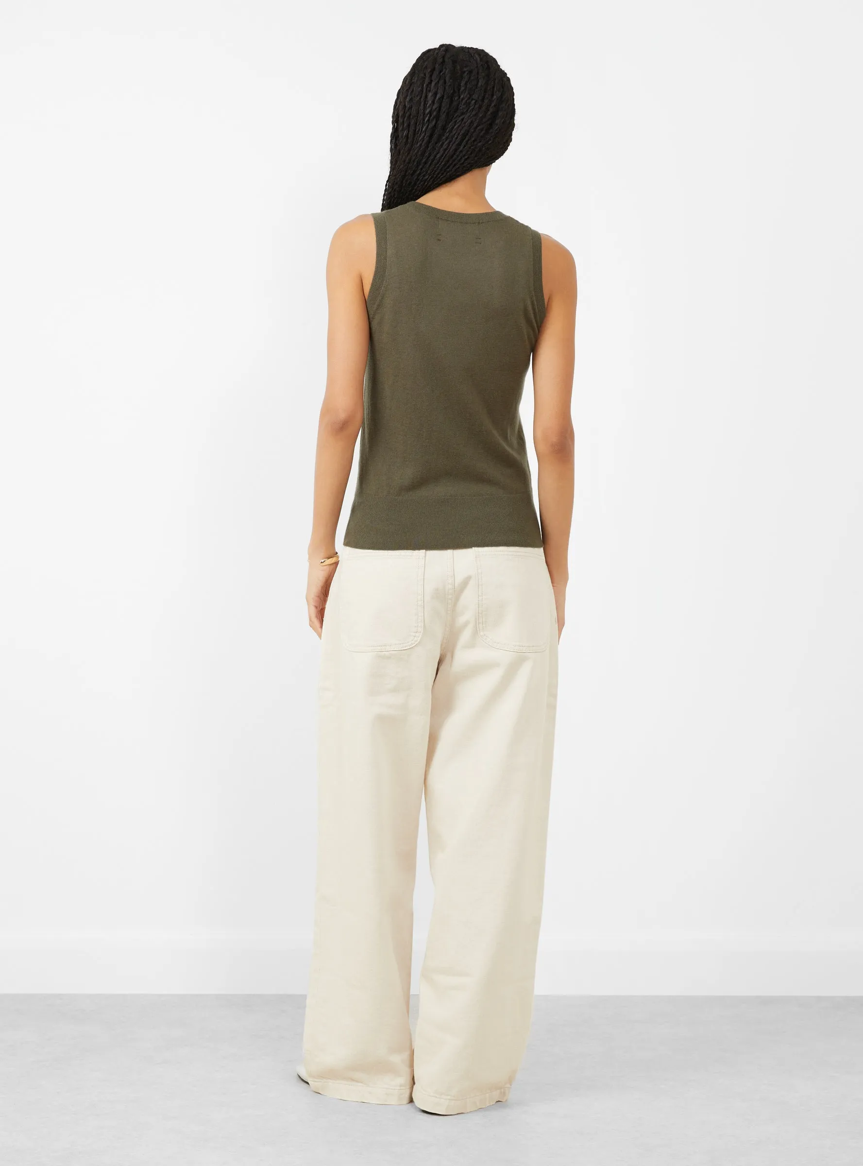 N°412 Wiever Knit Vest Army sold by Garbstore product image thumbnail 4