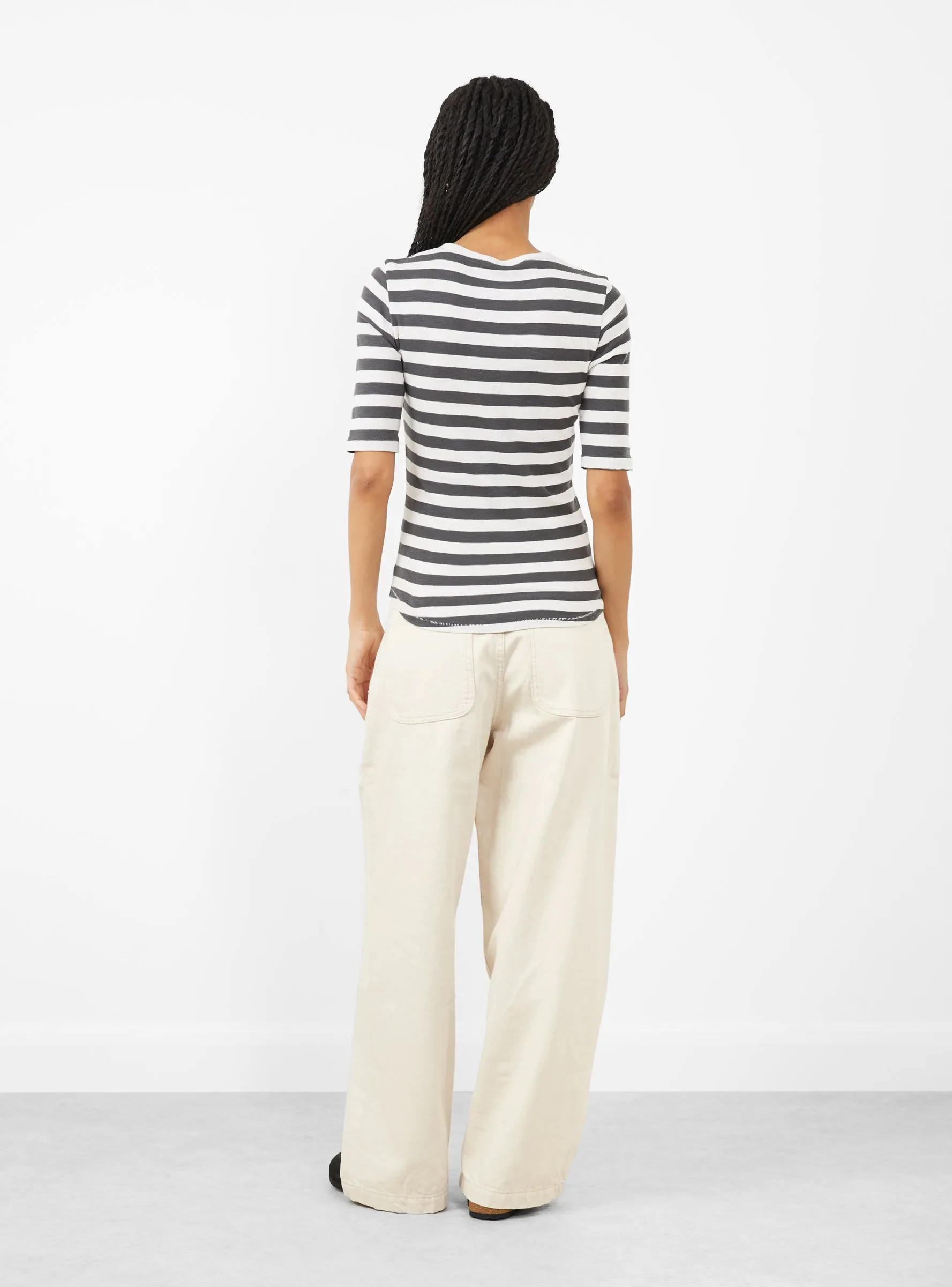 Charlotte Short Sleeve T-Shirt Grey Stone sold by Garbstore product image thumbnail 4