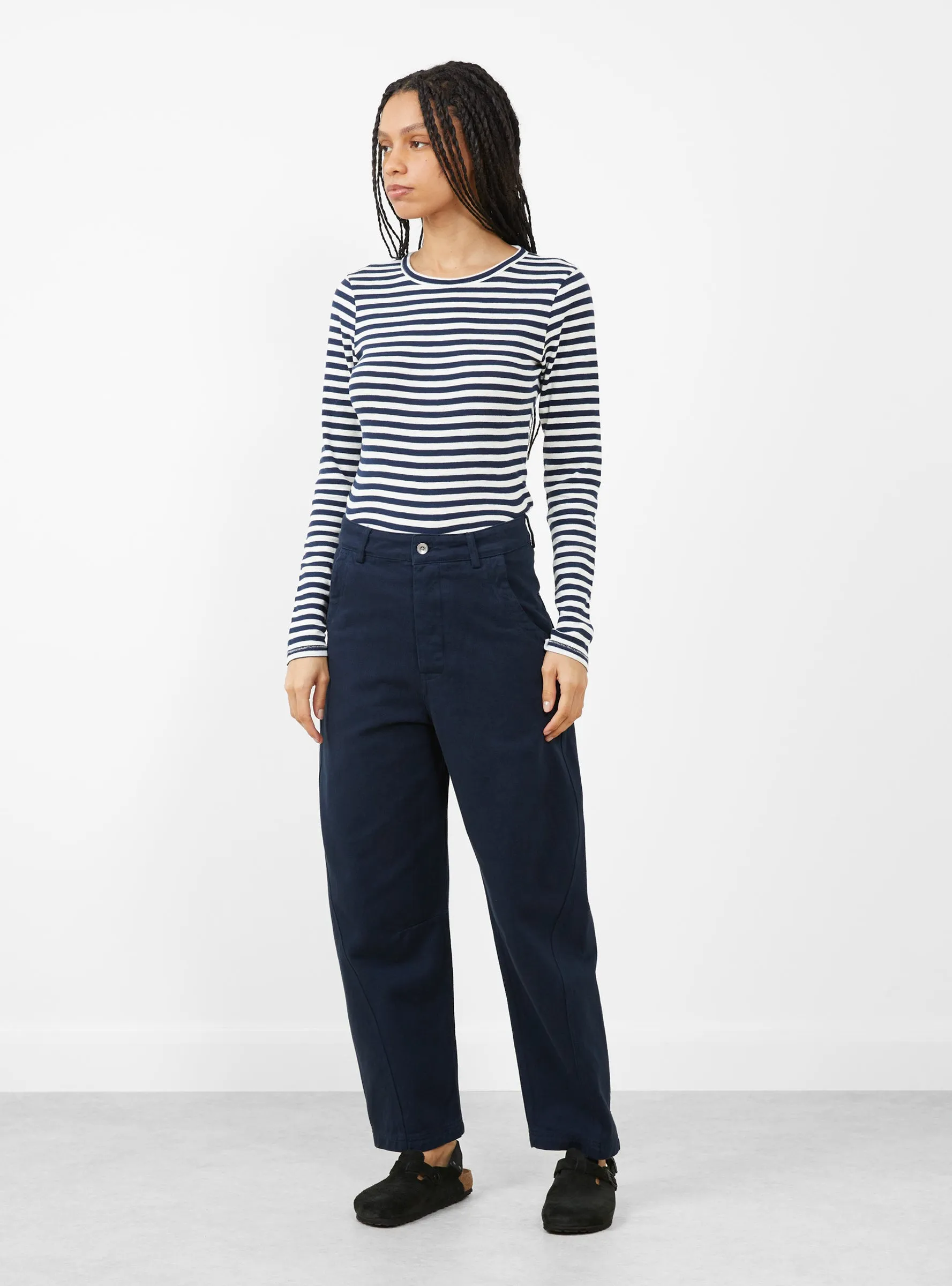Twisted Seam Trouser Navy sold by Garbstore product image thumbnail 3
