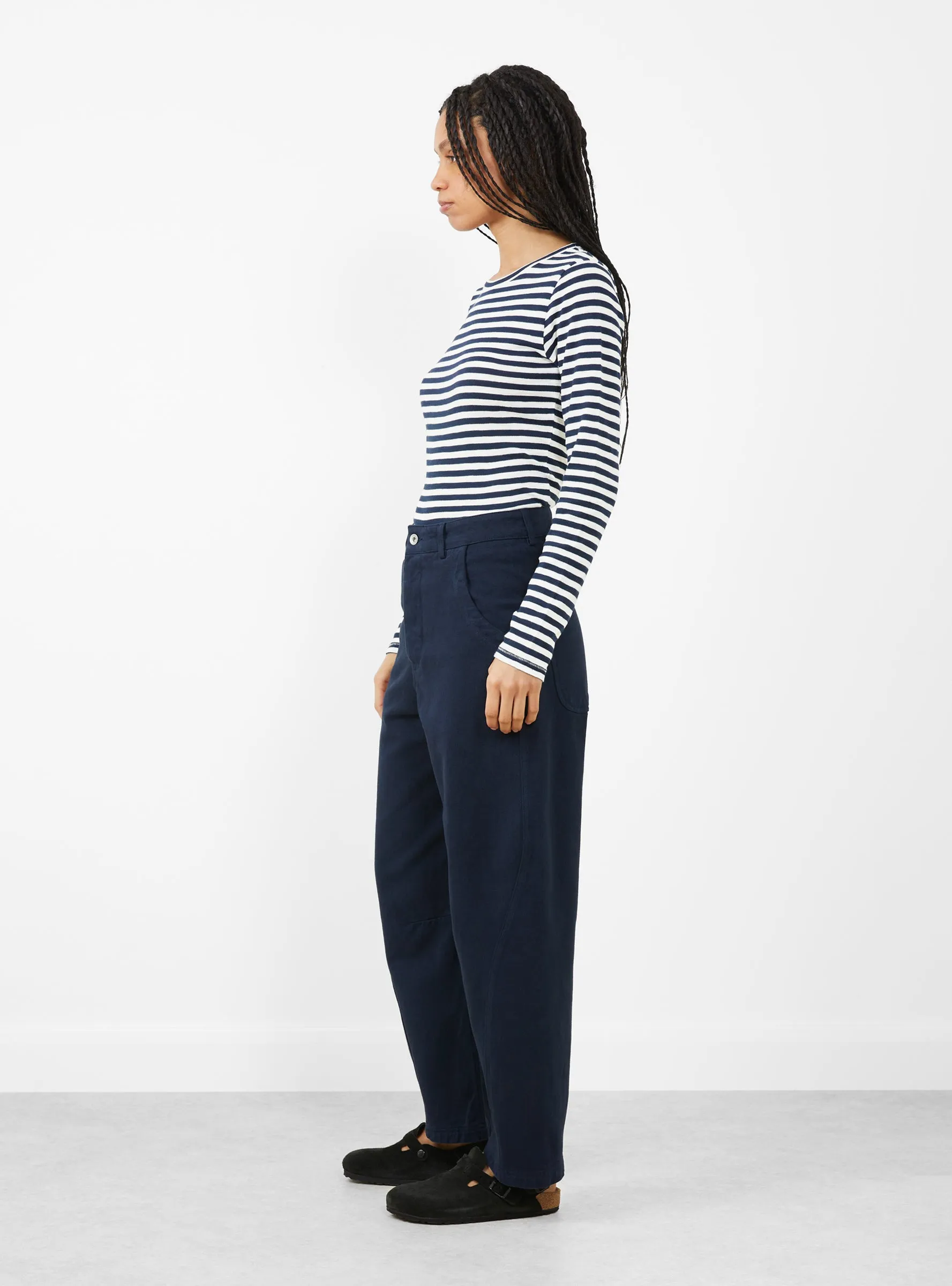 Twisted Seam Trouser Navy sold by Garbstore product image thumbnail 5