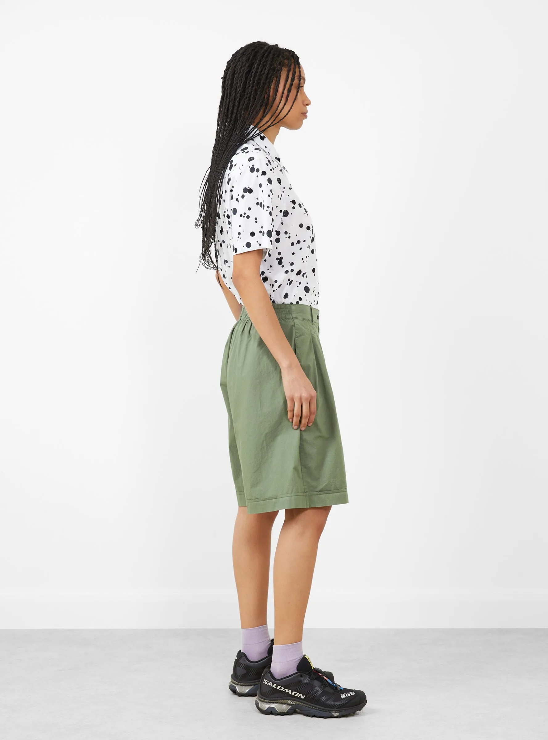 Long Walking Shorts Sage Green sold by Garbstore product image thumbnail 3