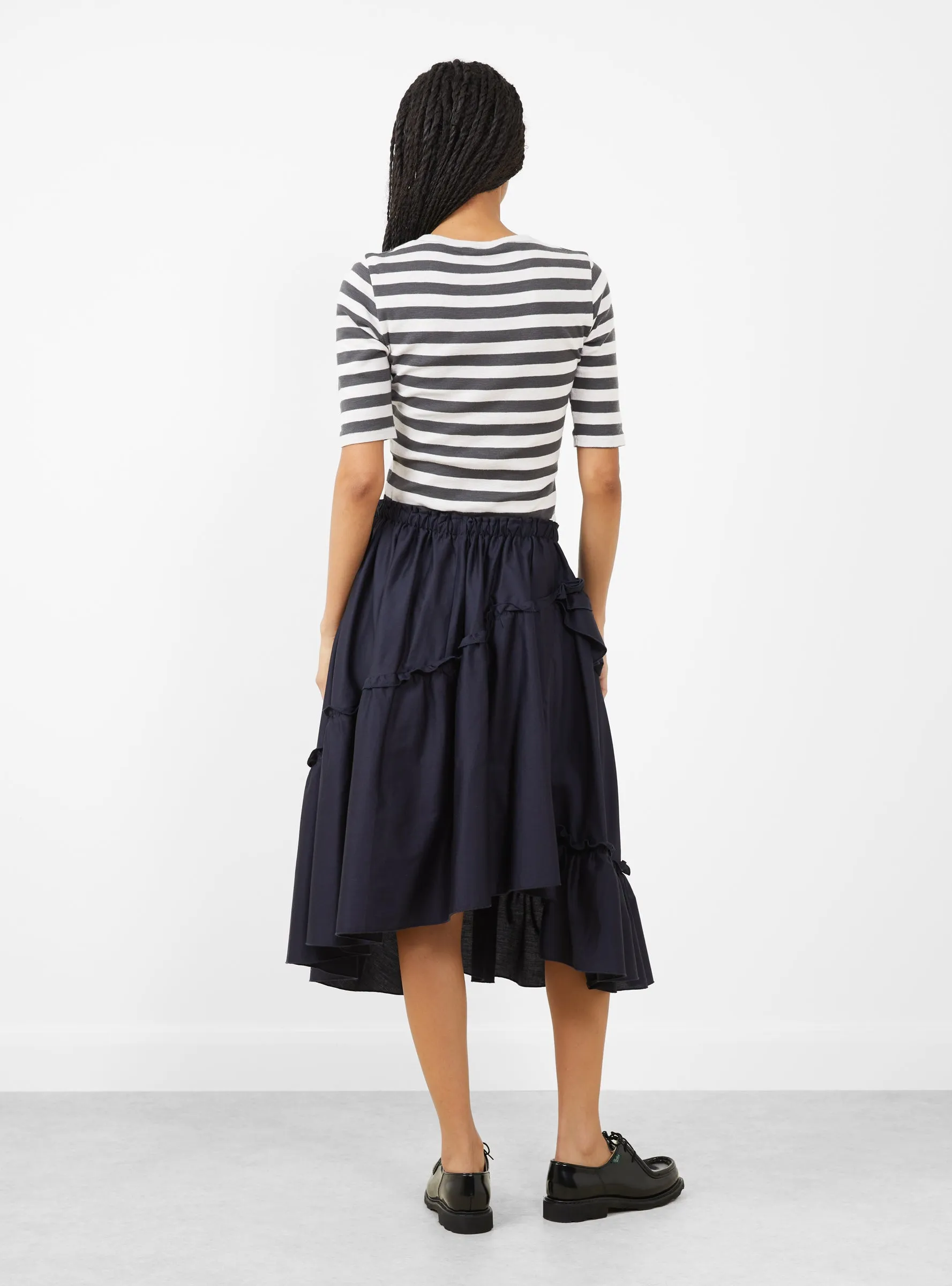 Draped Skirt Navy sold by Garbstore product image thumbnail 5