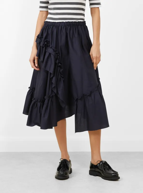 Draped Skirt Navy sold by Garbstore