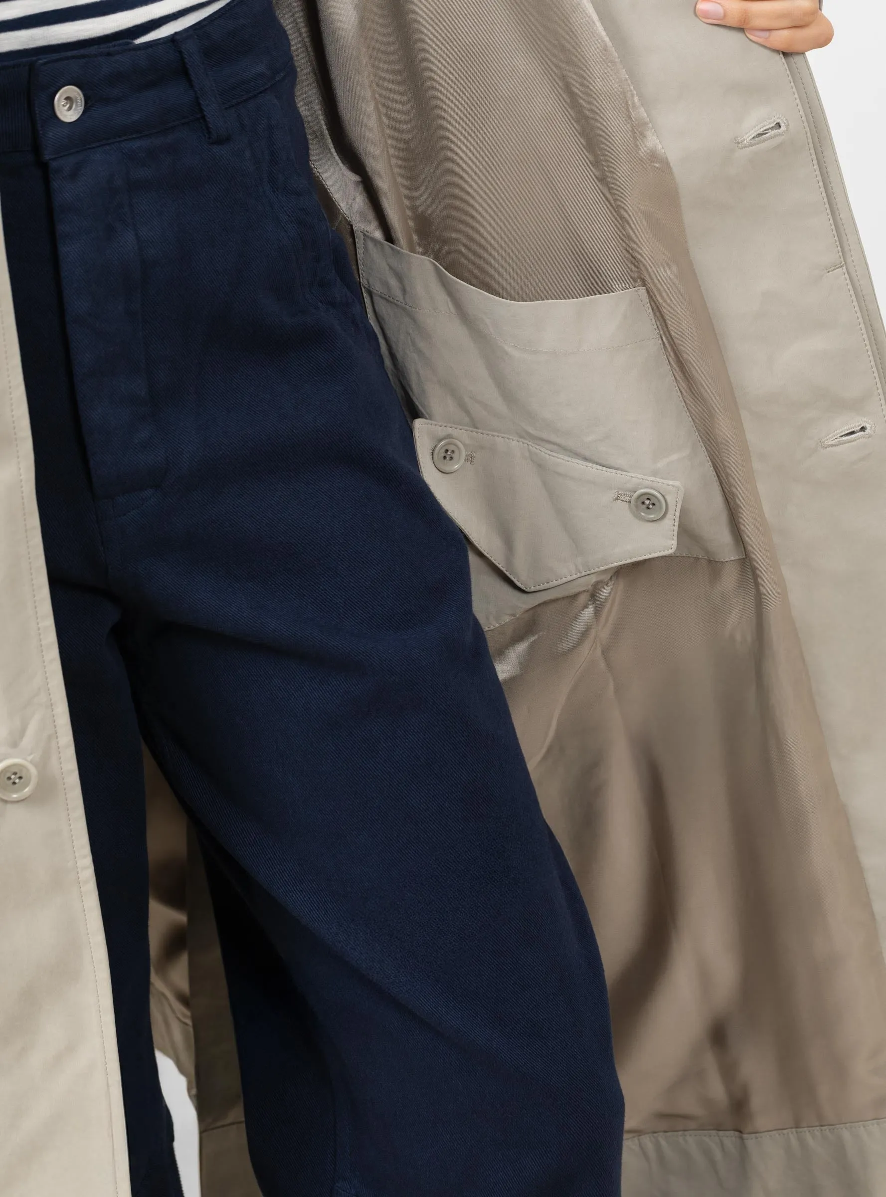 Tyrell Trench Coat Stone sold by Garbstore product image thumbnail 5