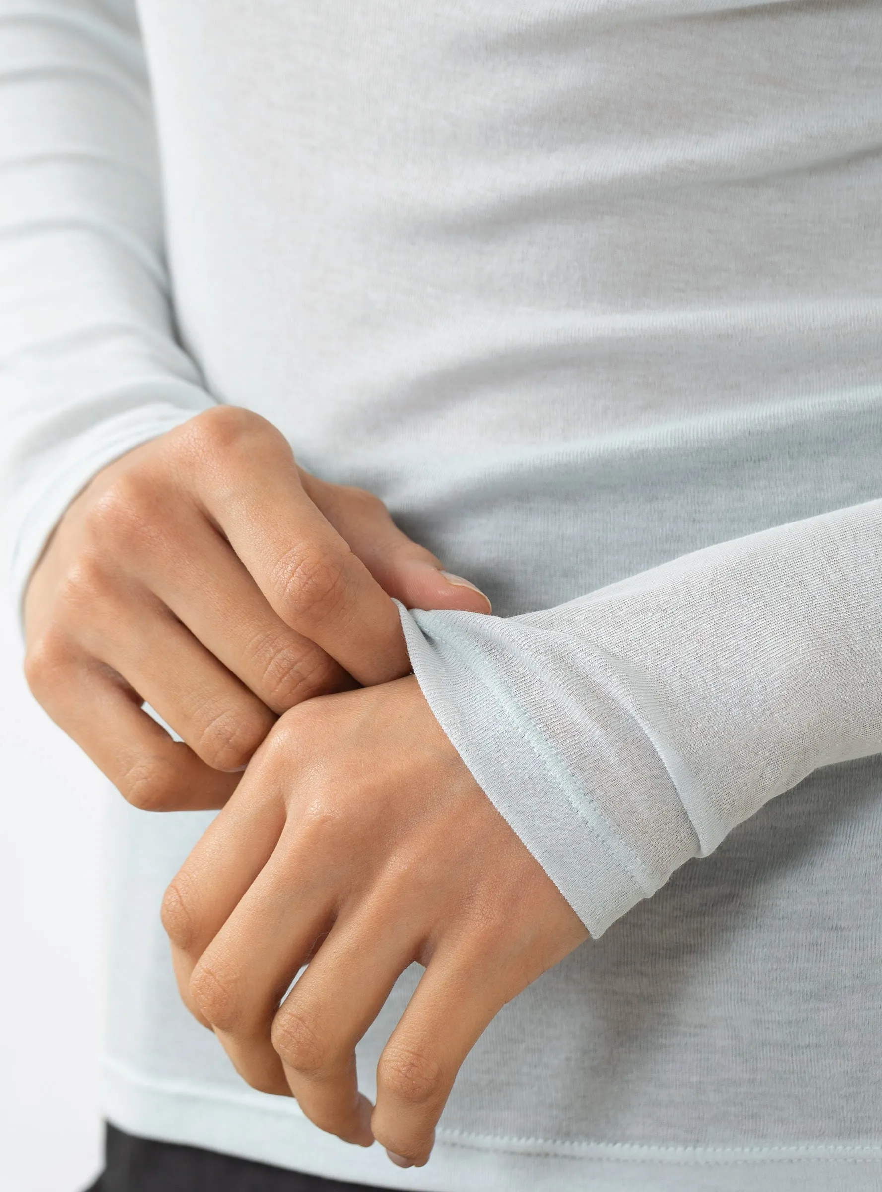 Round T-Shirt, Light Blue sold by Garbstore product image thumbnail 2