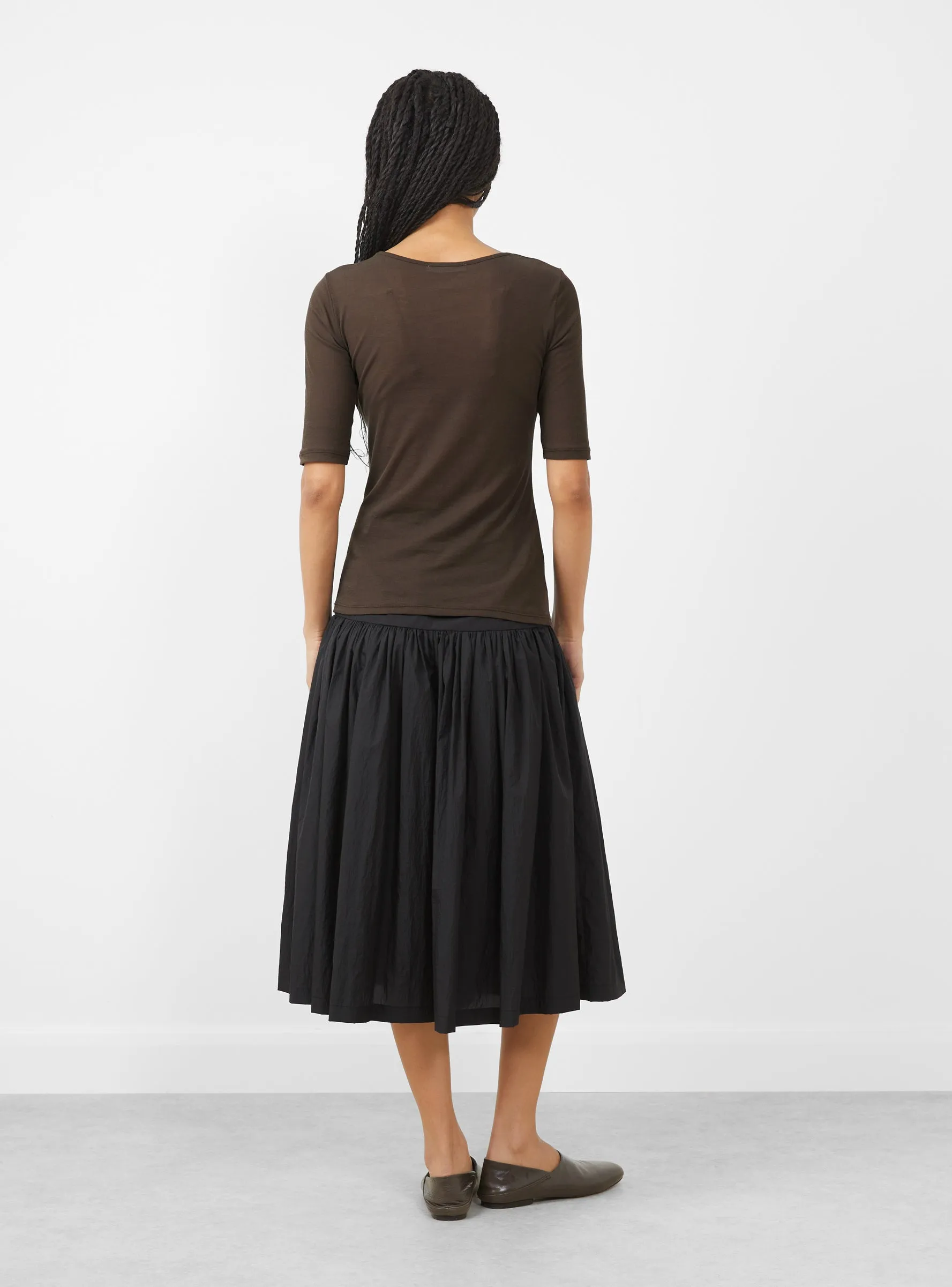 Round Short Sleeve T-Shirt, Brown sold by Garbstore product image thumbnail 3