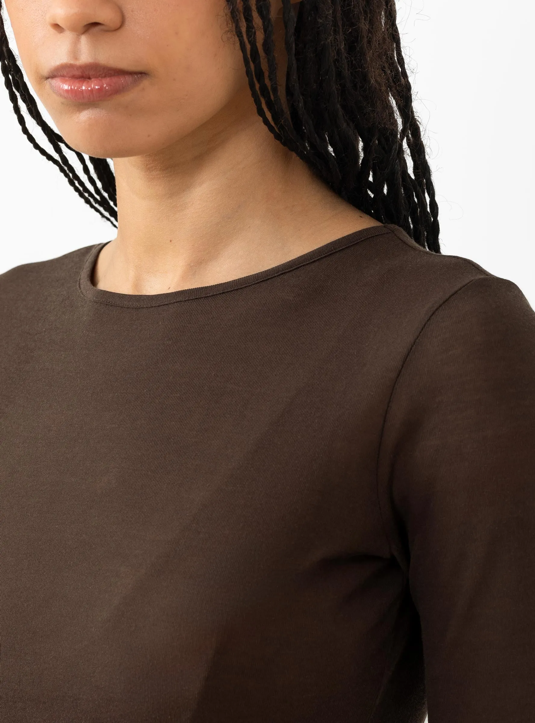 Round Short Sleeve T-Shirt, Brown sold by Garbstore product image thumbnail 4