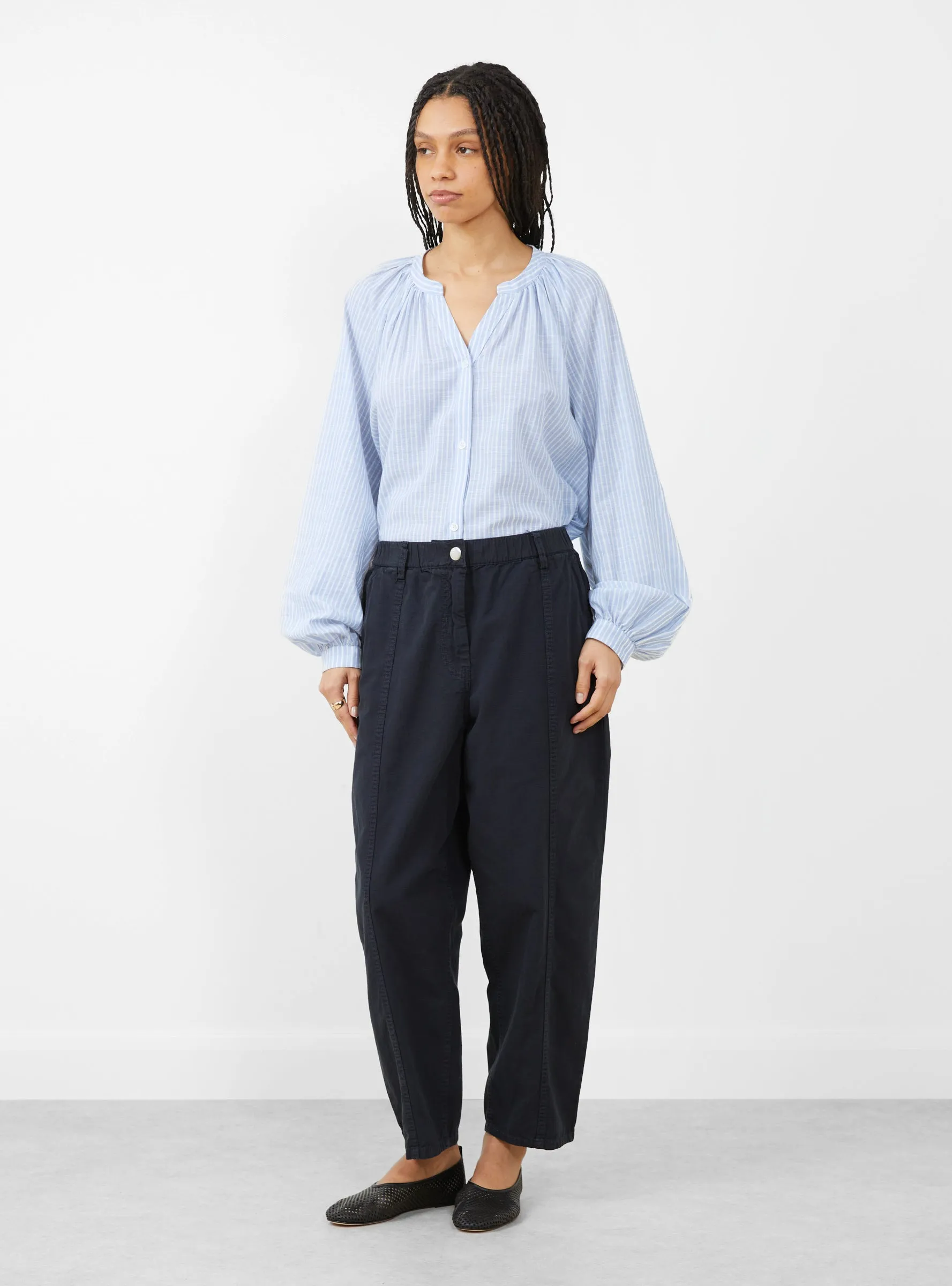 Wesly Trousers Navy sold by Garbstore product image thumbnail 5