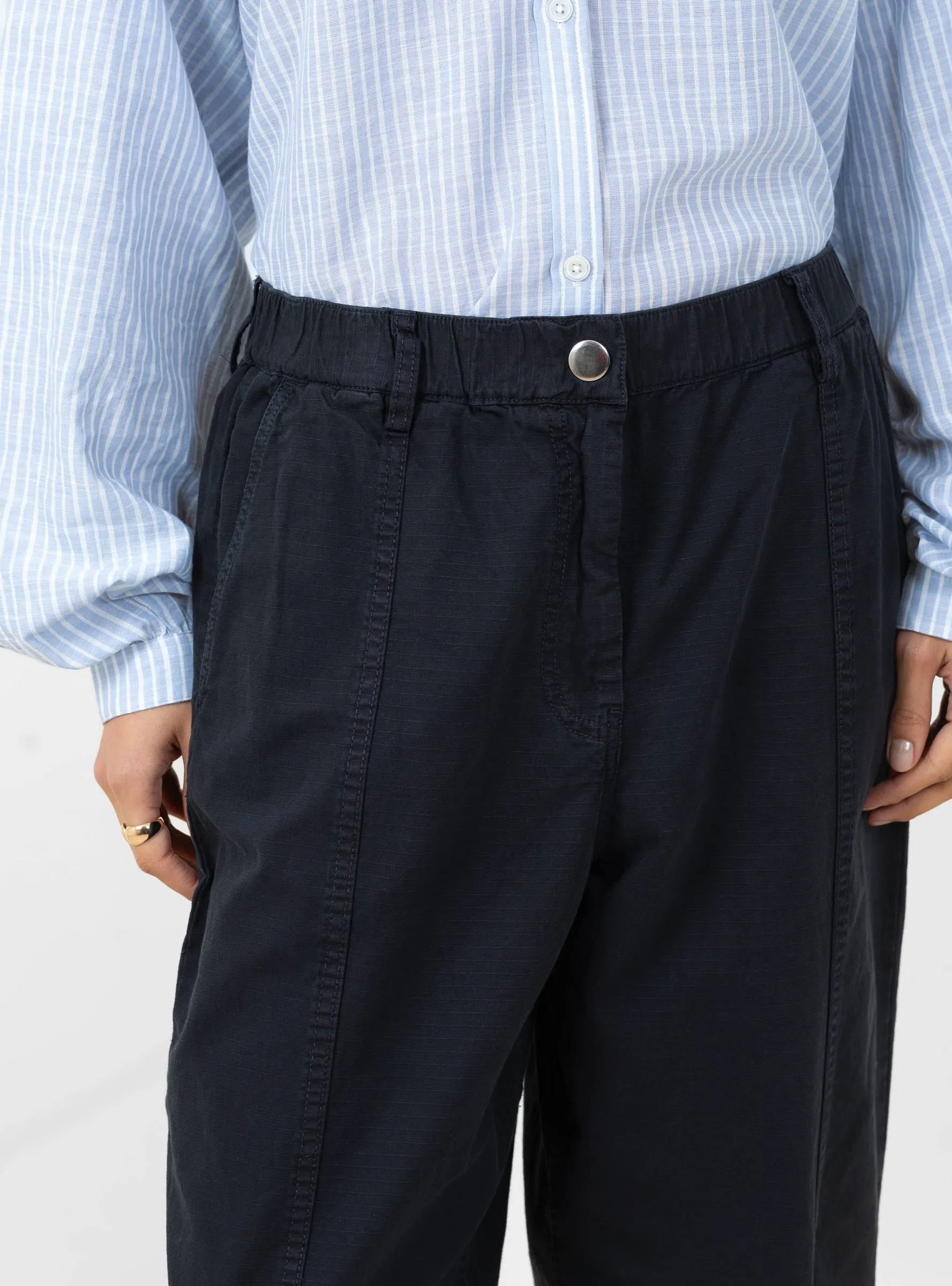 Wesly Trousers Navy sold by Garbstore product image thumbnail 3