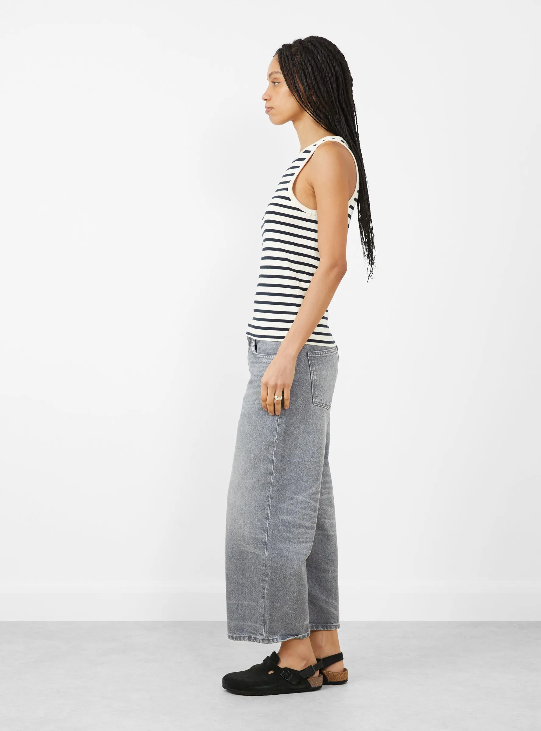 Loui Tank Top Dark Navy and White sold by Garbstore product image thumbnail 3