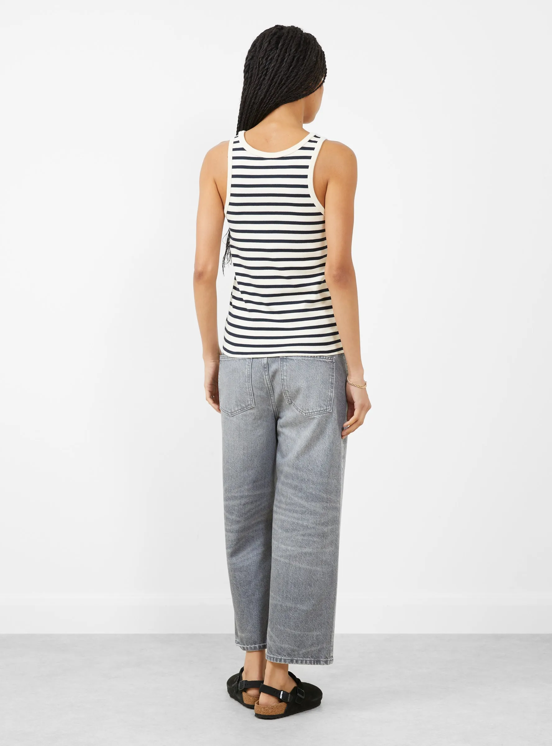 Loui Tank Top Dark Navy and White sold by Garbstore product image thumbnail 4