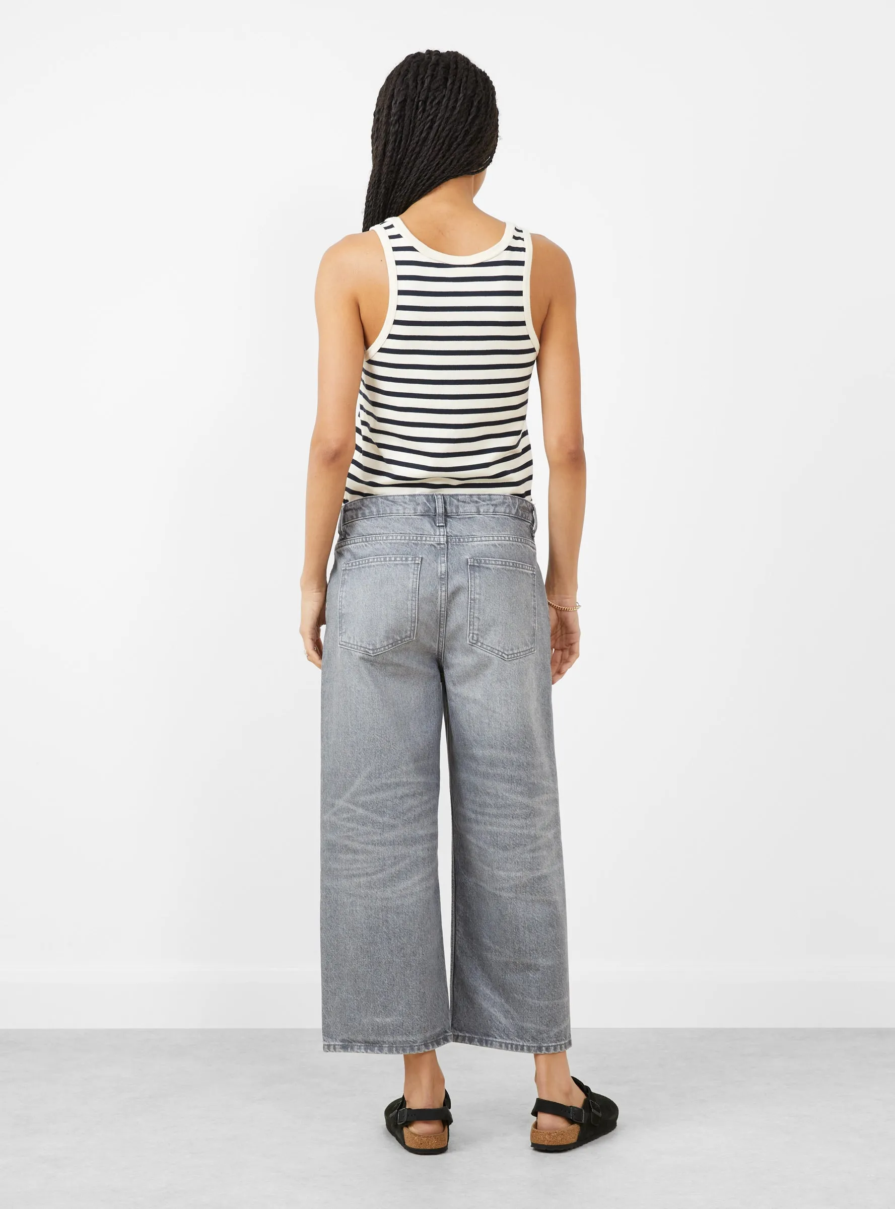 Taylor Cropped Jeans Worn Light Grey sold by Garbstore product image thumbnail 3