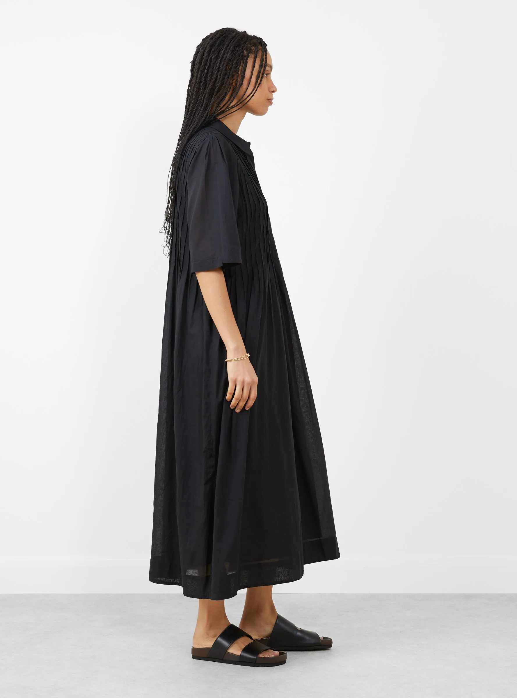 Dot Shirt Dress Black sold by Garbstore product image thumbnail 2