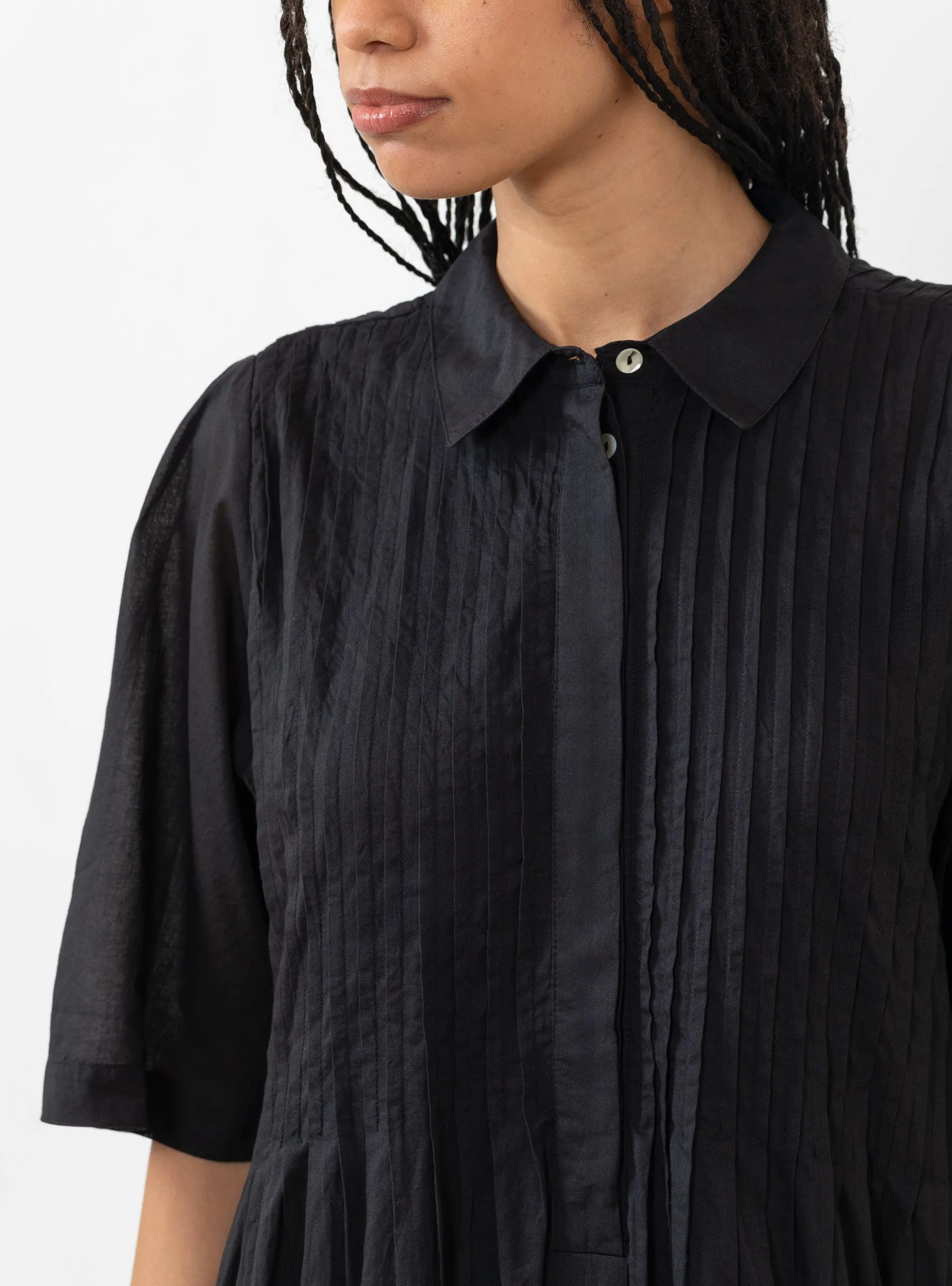 Dot Shirt Dress Black sold by Garbstore product image thumbnail 4