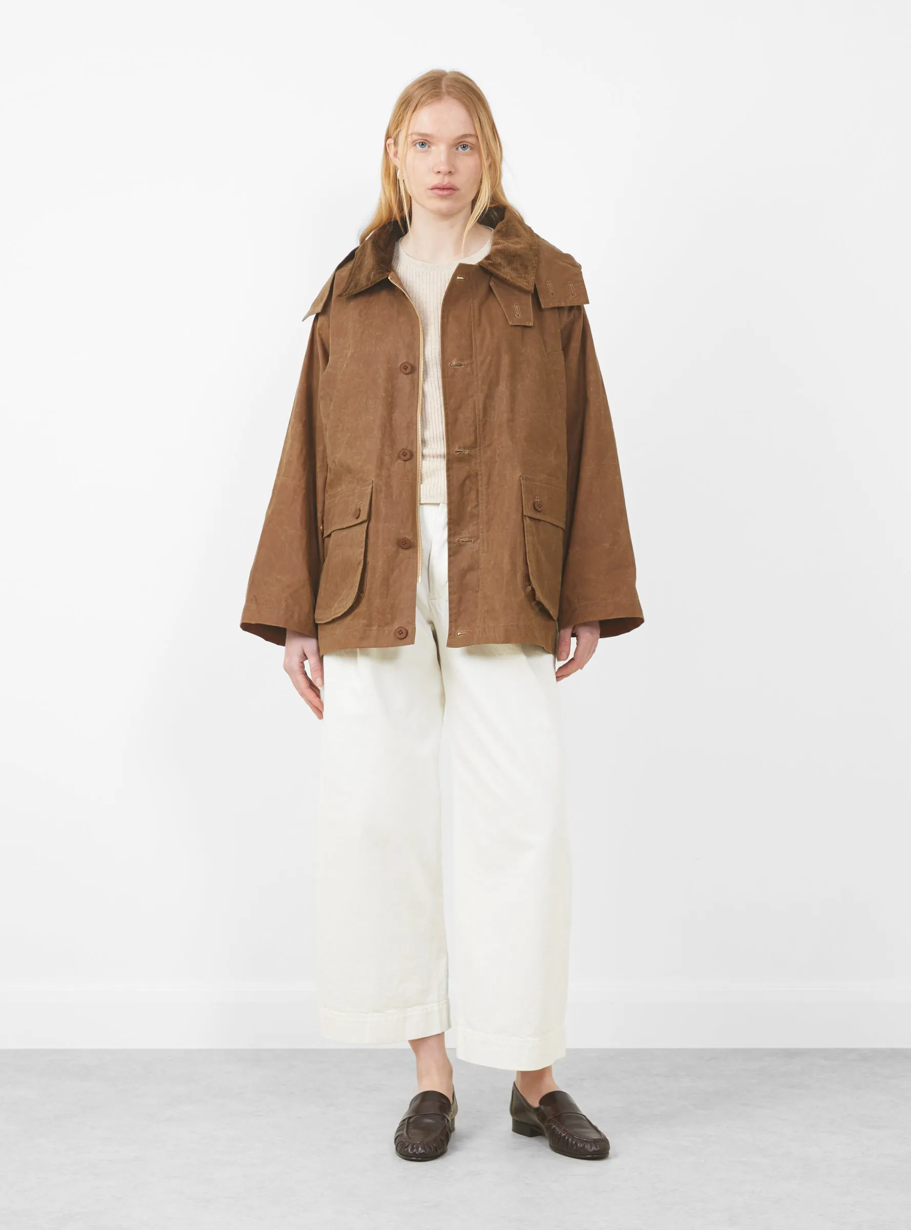 Hunting Short Coat Caramel sold by Garbstore