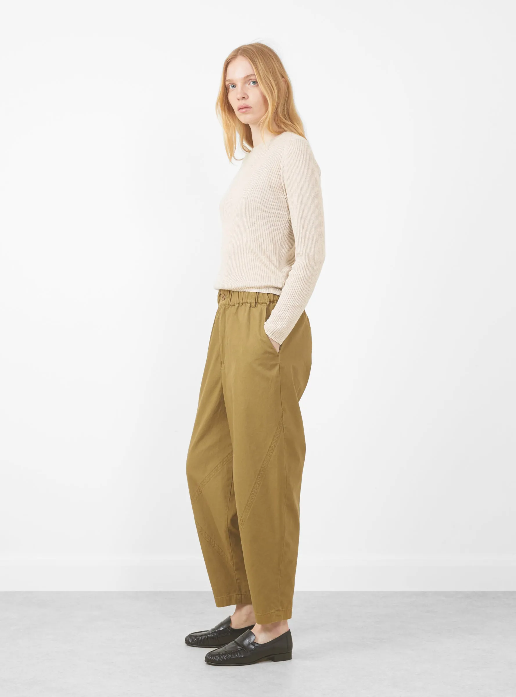Elastic Latern Trousers, Faded Caramel sold by Garbstore product image thumbnail 3